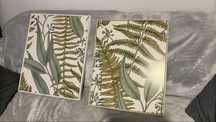 2 telas decorativas motivos natureza