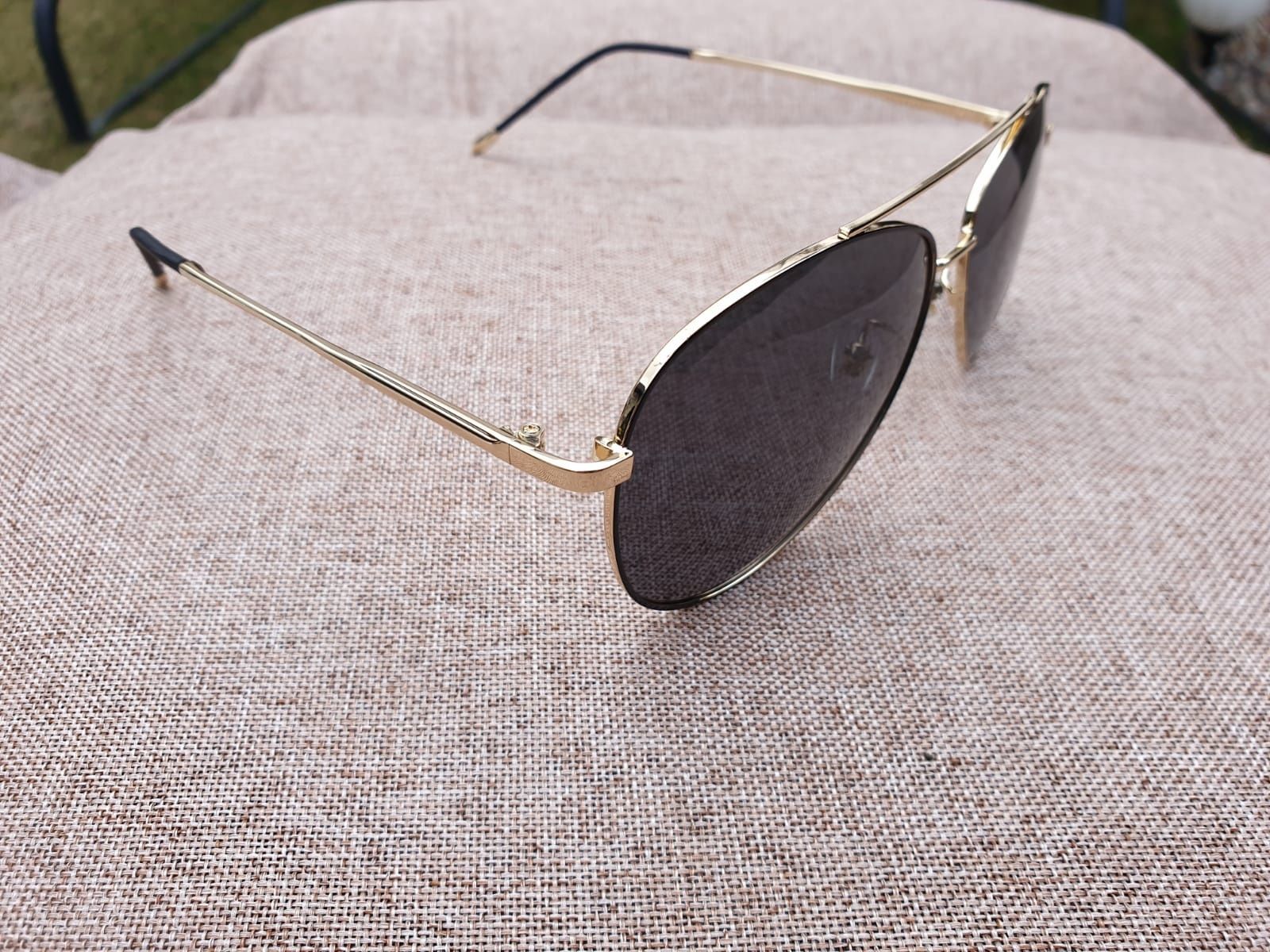 Nowe Okulary Polaryzacyjne UV400 Przeciwsłoneczne Gucci Złote Oprawki