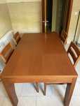 Mesa em Faia e cadeiras