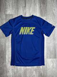 Футболка Nike dri-fit размер S оригинал спортивная бег run синяя