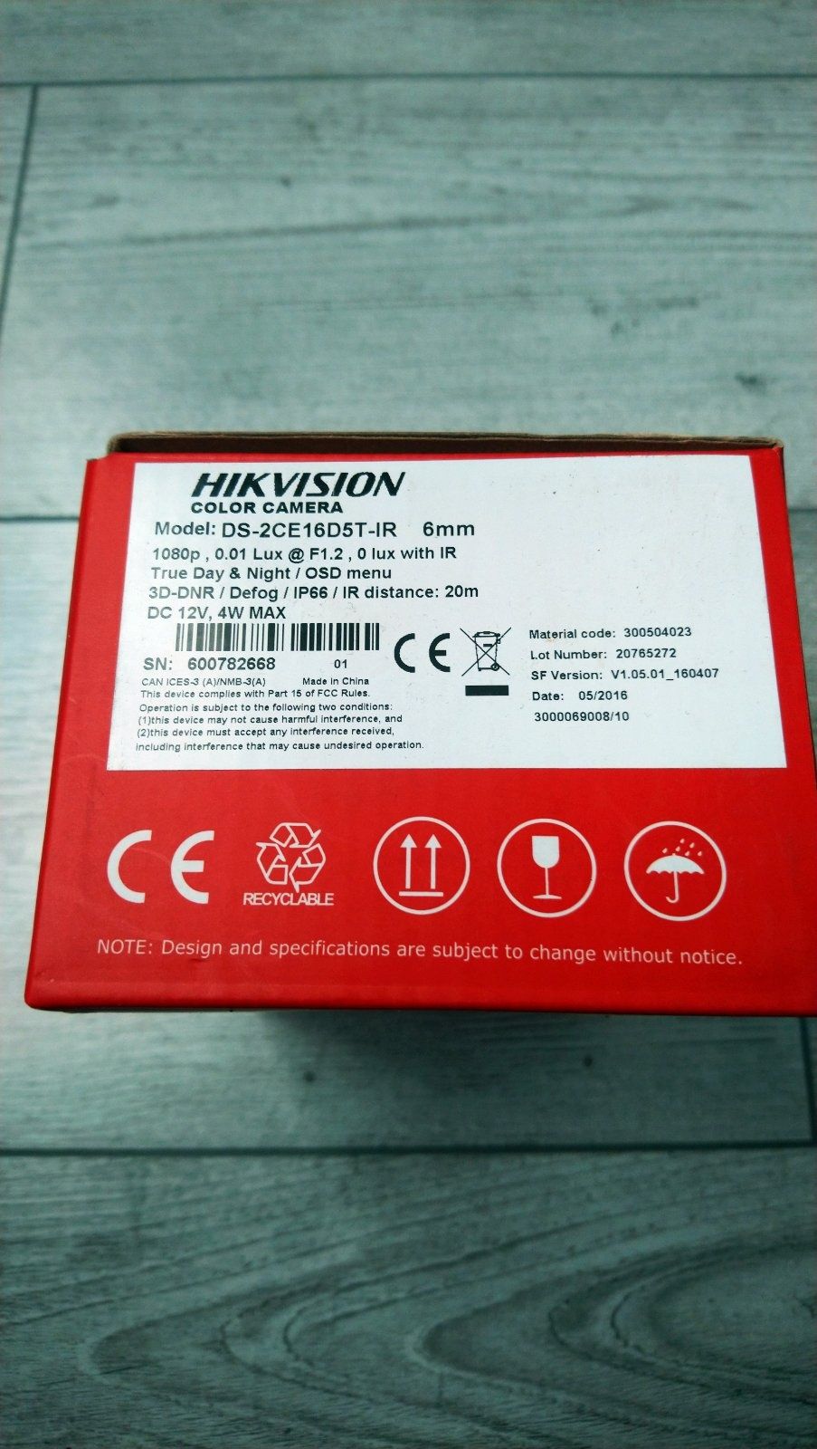 Камера Hikvision DS-2CE16D5T-IR (6mm)