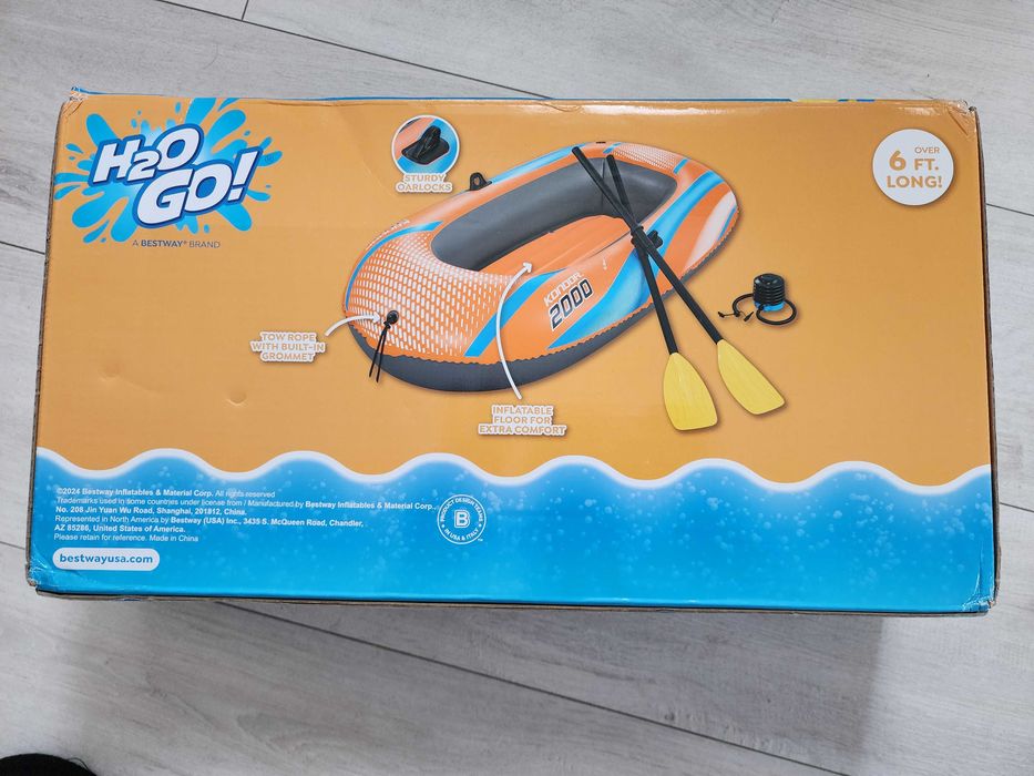 надувная лодка Bestway 61142 NE Kondor 2000 Raft 185*97 2-х камерная