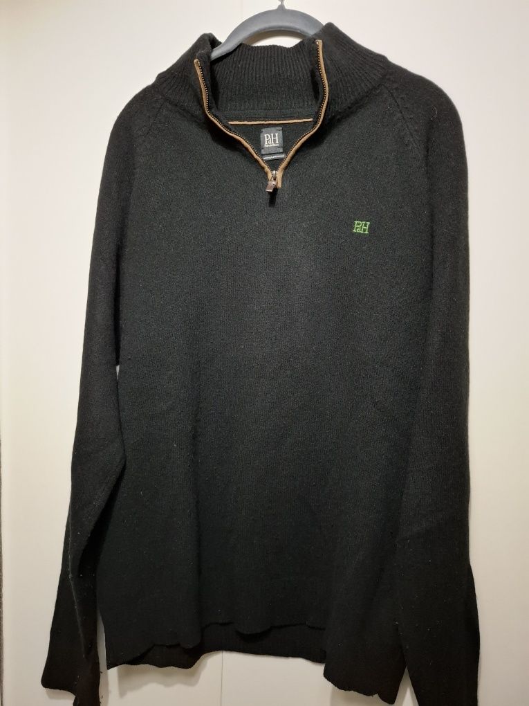 Camisola PdH, tamanho XL, cor preta, bom estado
