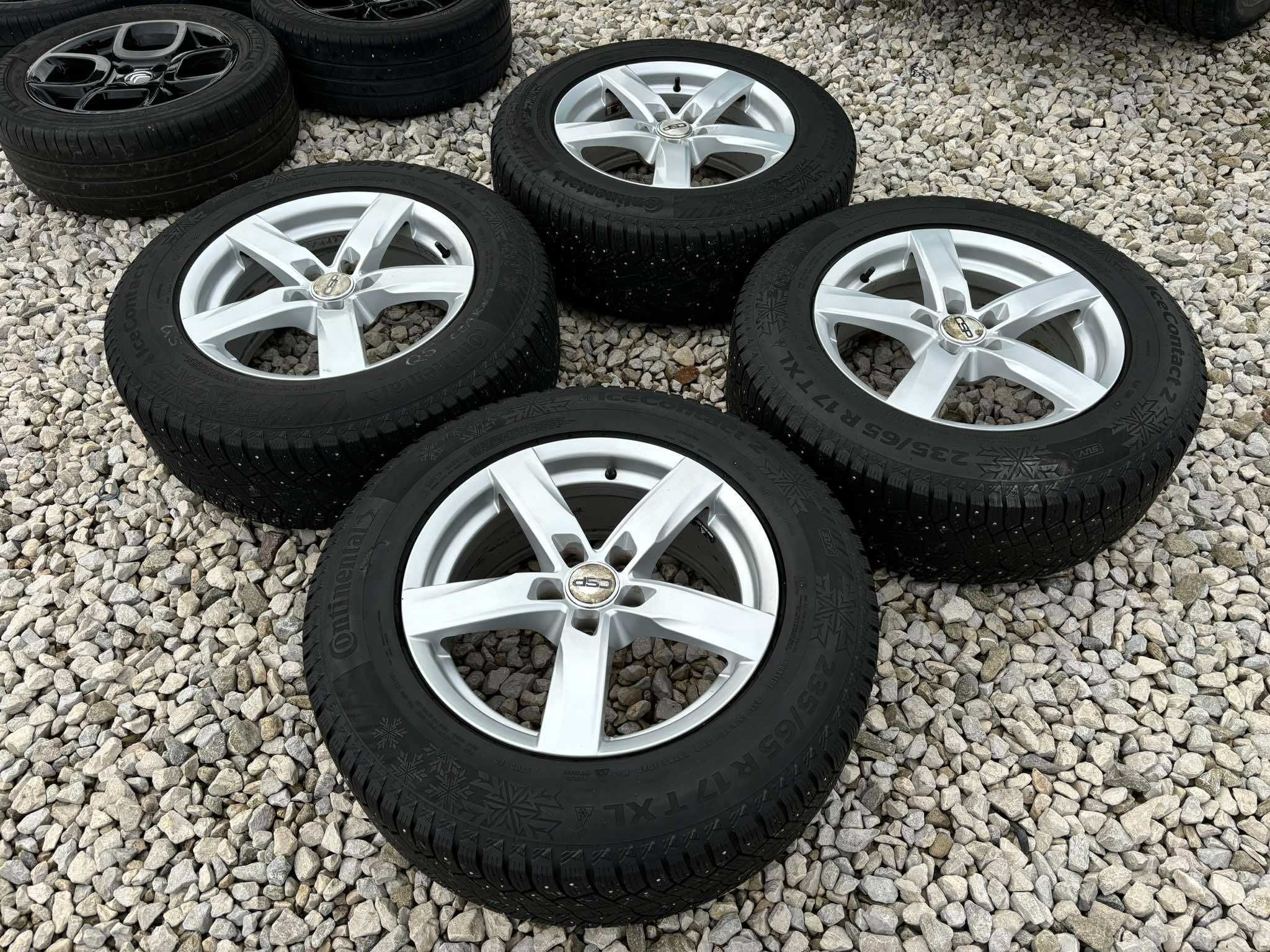 Koła Alufelgi 235/65r17 + opony zimowe do Audi Q5 model '08 - '15