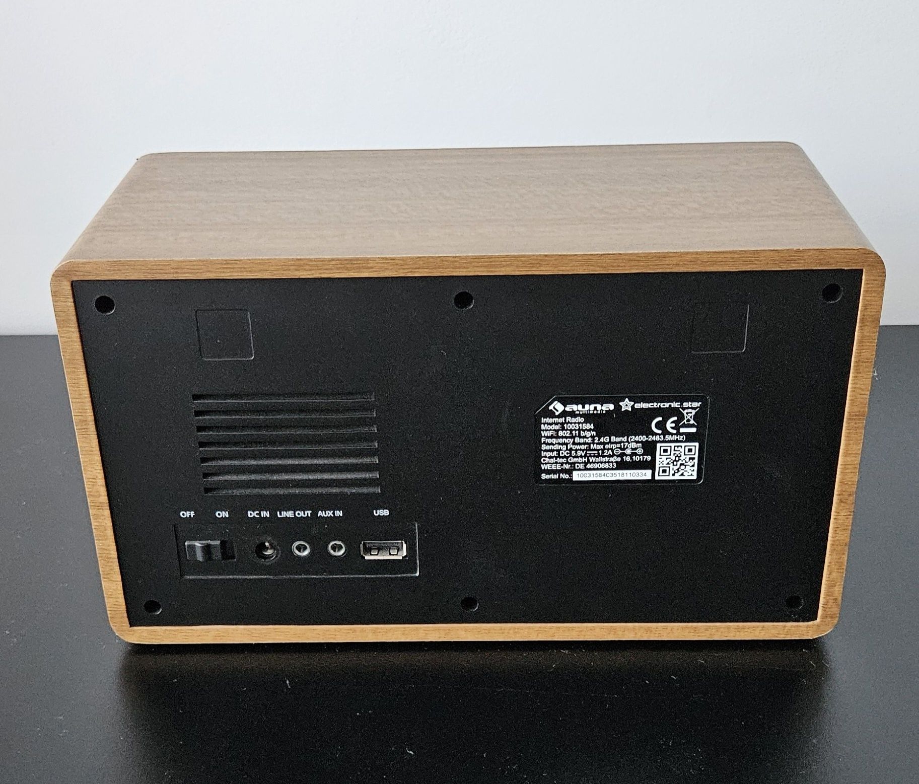 Radio internetowe Auna IR-160, drewno