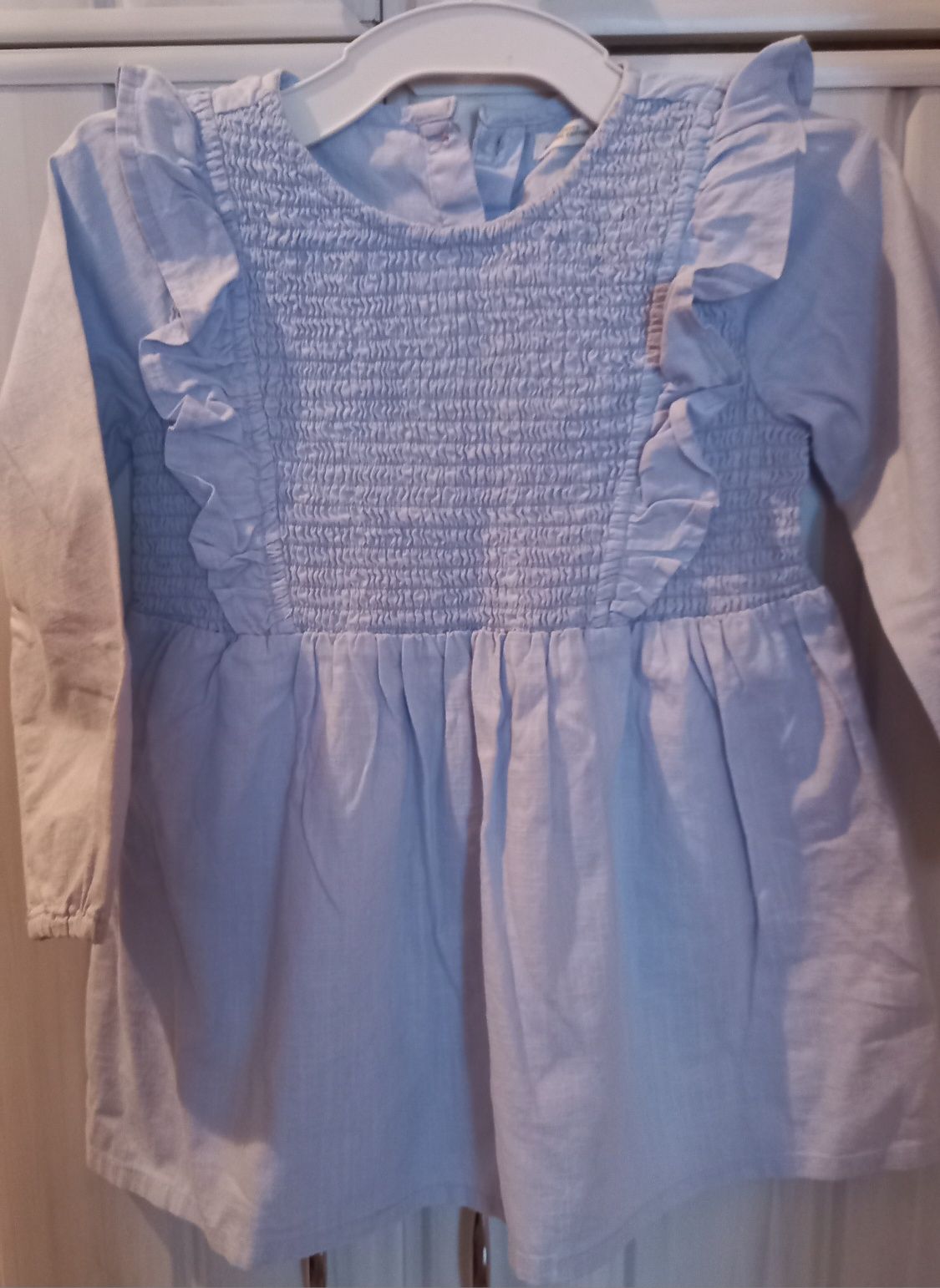 Sliczna blekitna sukienka dziewczeca Reserved 98 (do 104)
