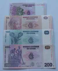 Banknoty KONGO - Z PACZKI BANKOWEJ - Zestaw Kolekcjonerski