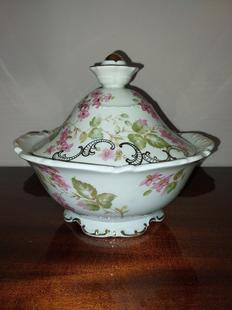 Mitterteich bomboniera cukiernica szkatuła porcelanowa złocenia