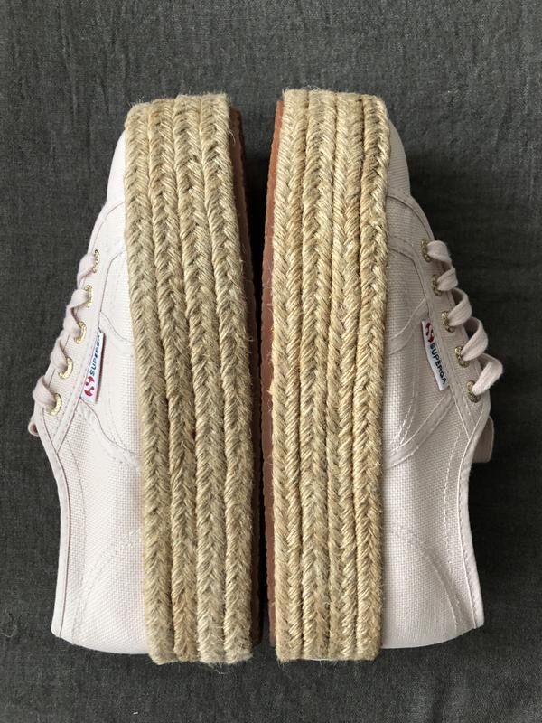 Льняные кеды эспадрильи Superga. 38(24). Новый