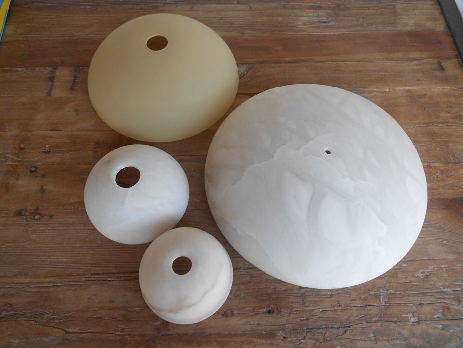 Candeeiros de teto plafond globo em alabastro