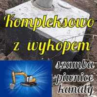 Szczelne szambo 6m3 betonowe zbiornik  piwniczki Kompleksowo z wykopem