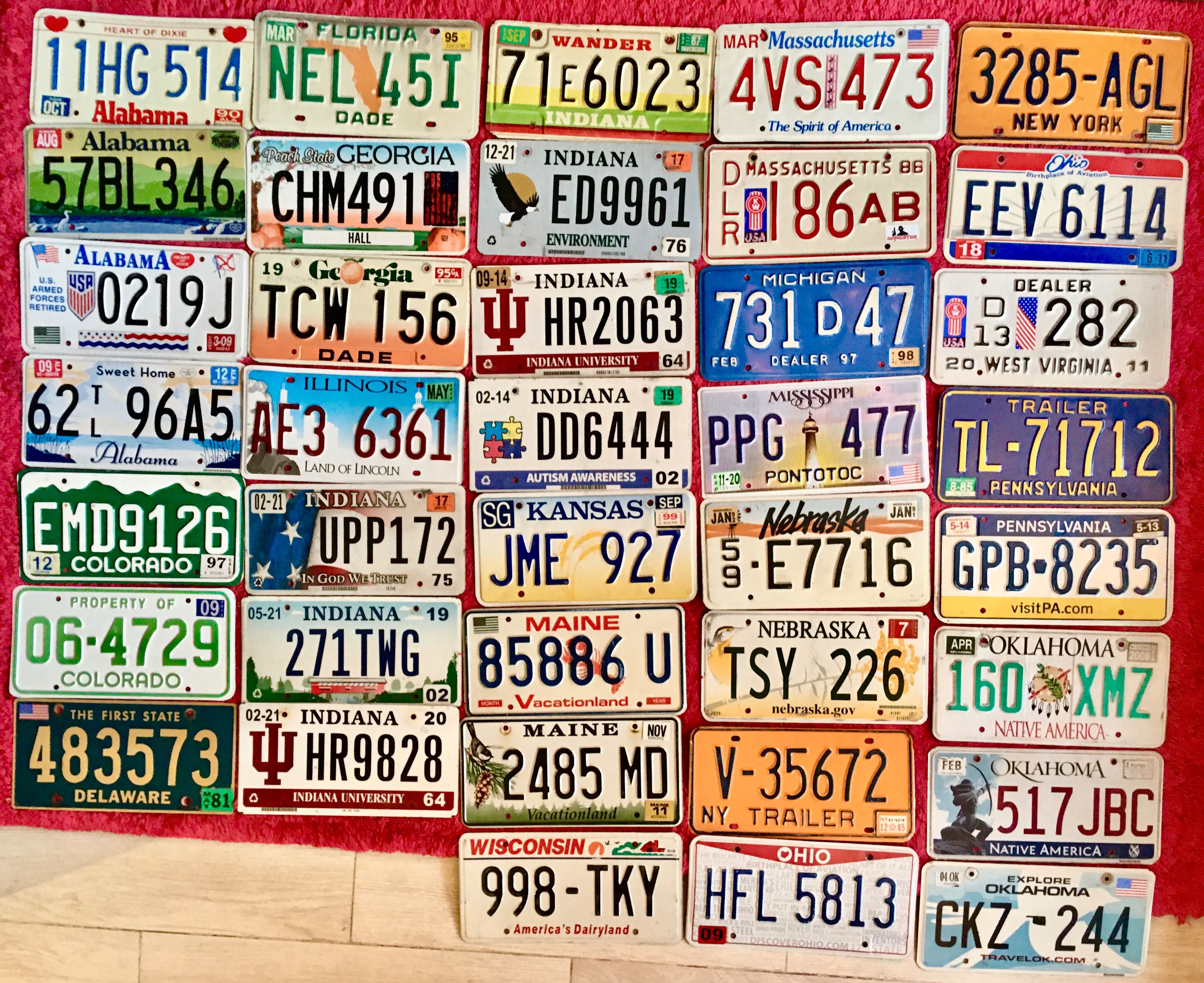 Автомобильные номера США номерной знак  все по 250 на выбор