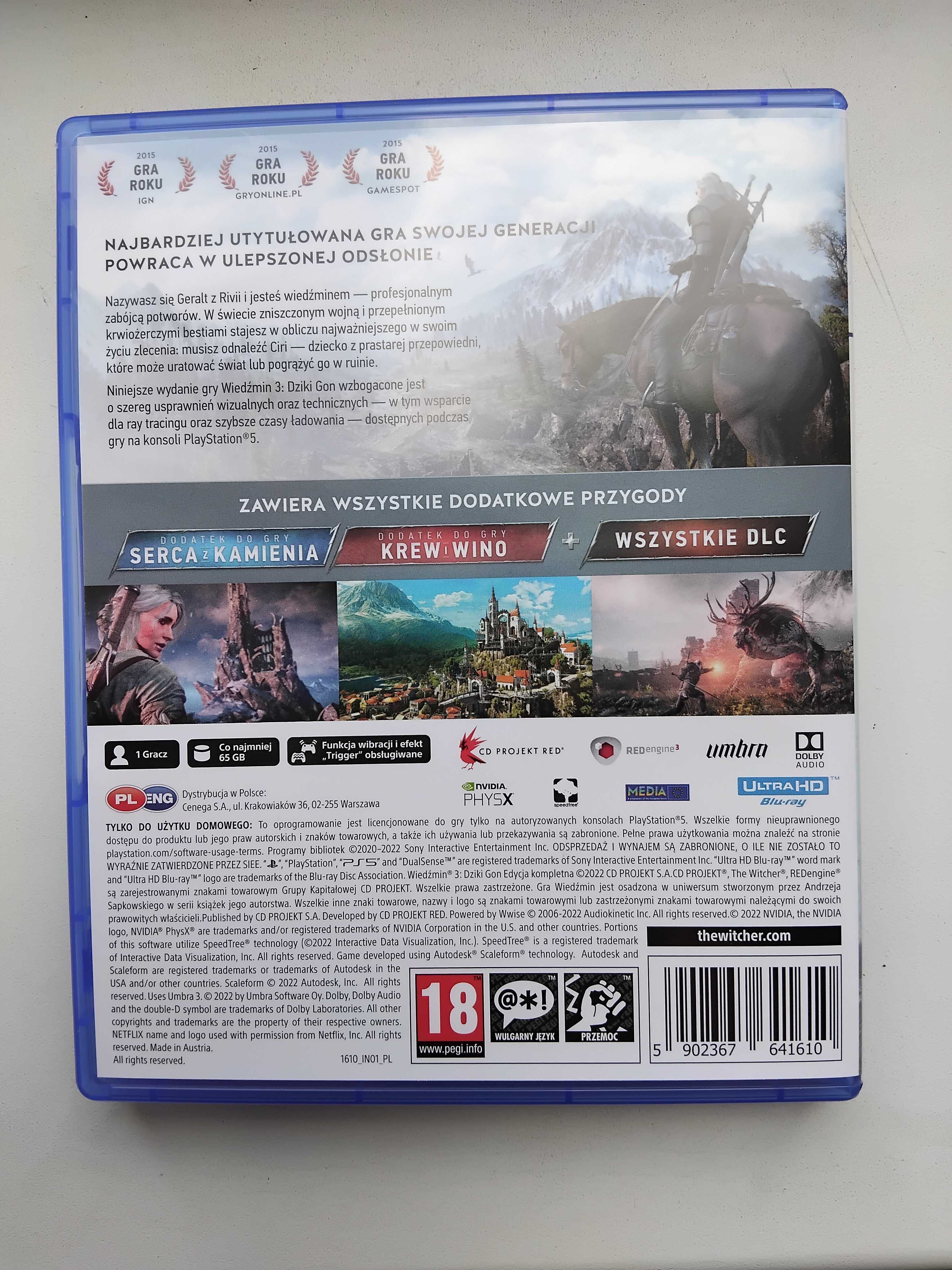 Ведьмак 3 PS5,The Witcher 3: Wild Hunt полное издание