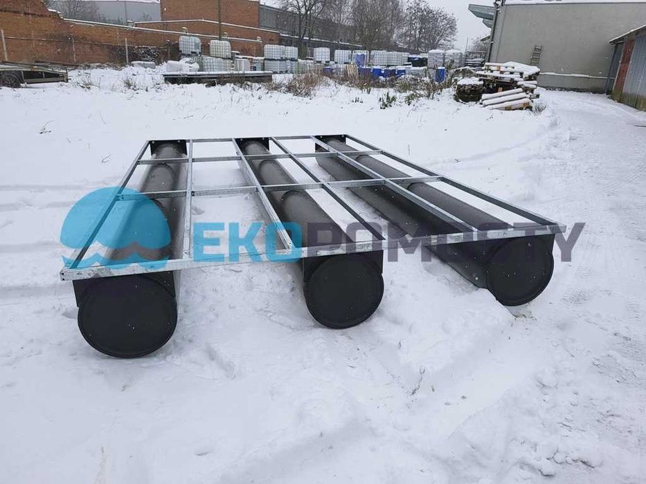 OD RĘKI - Pomost pływający, platforma pływająca, 4x2,4m - 9,6mkw