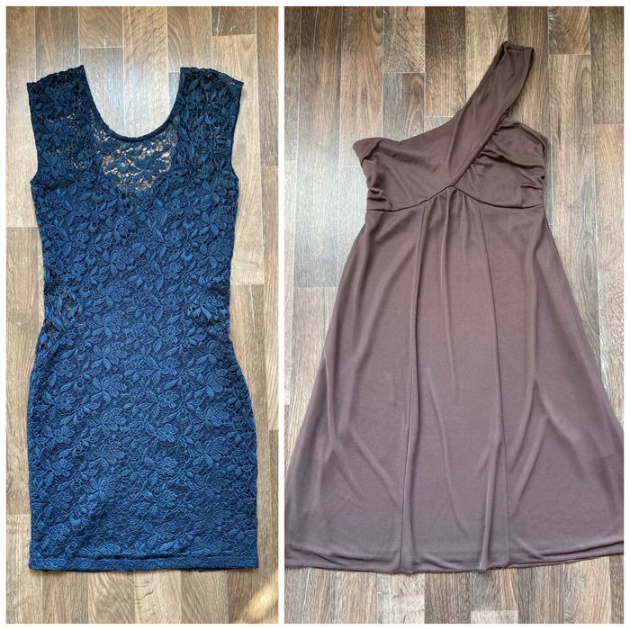 Синее и кофейное платье, платья, сукня на свято рост 155 - 170 см