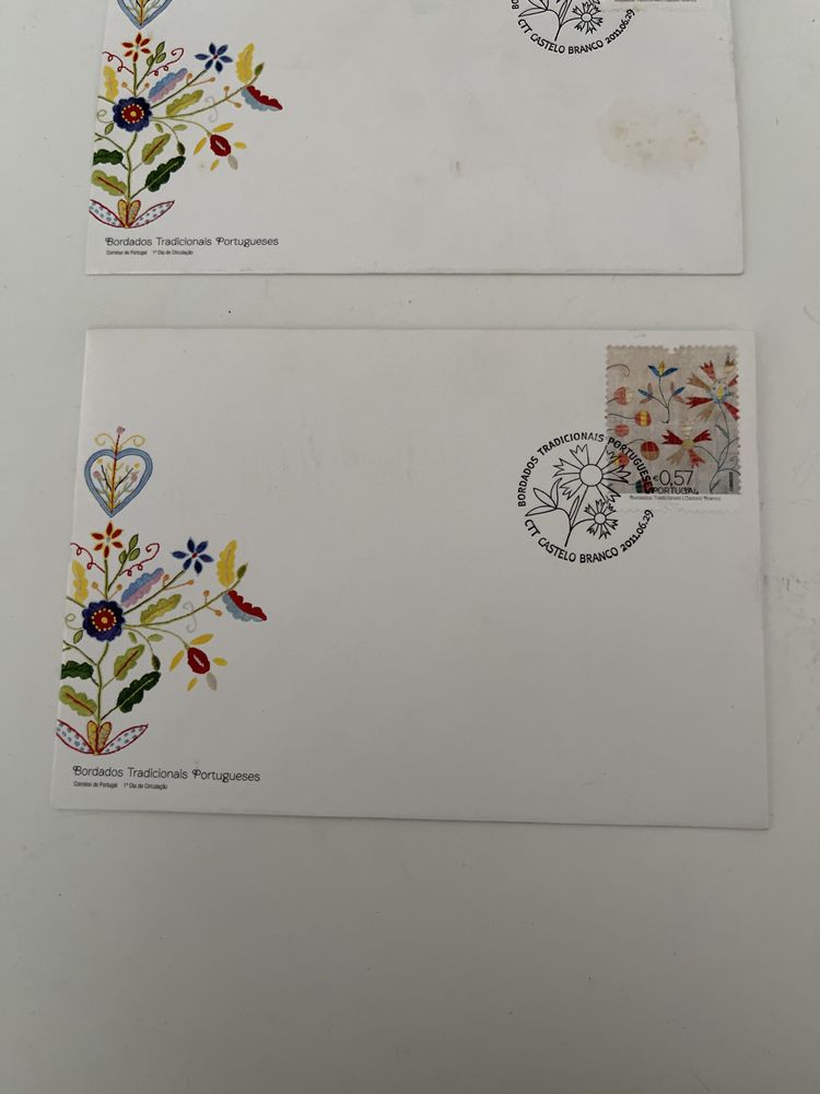 Envelope coleção bordados tradicionais portugueses