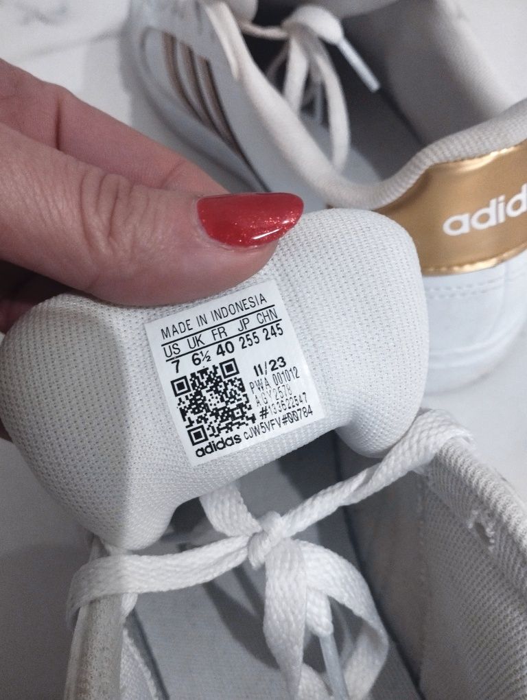 adidas Grand Court 2.0 złote paski