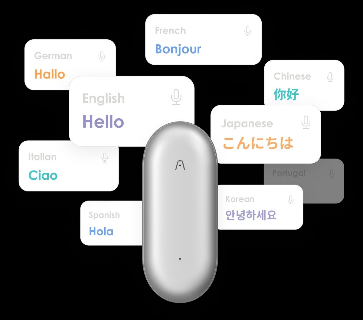 PLAUD NotePin AI Беспроводной Диктофон с ИИ / Аудиозапись / 270 mAh
