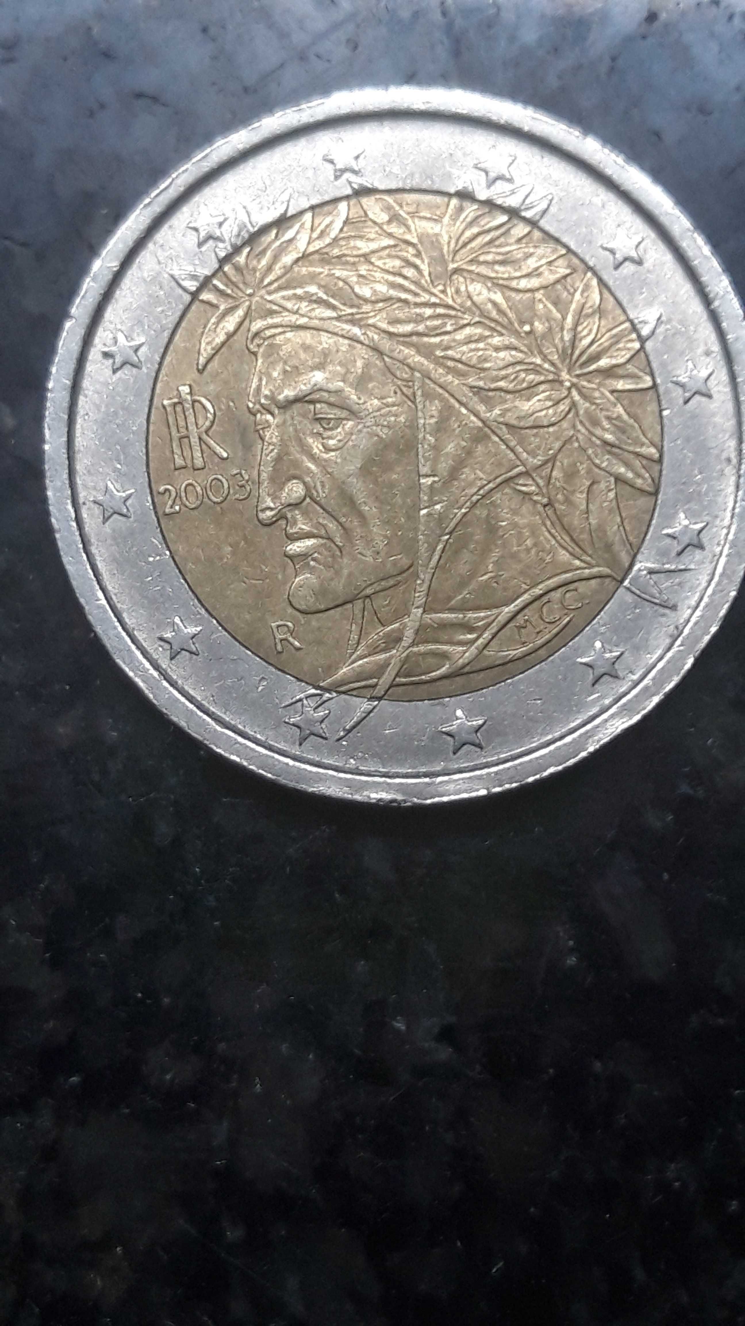 Moeda de 2 euros Itàlia 2003.