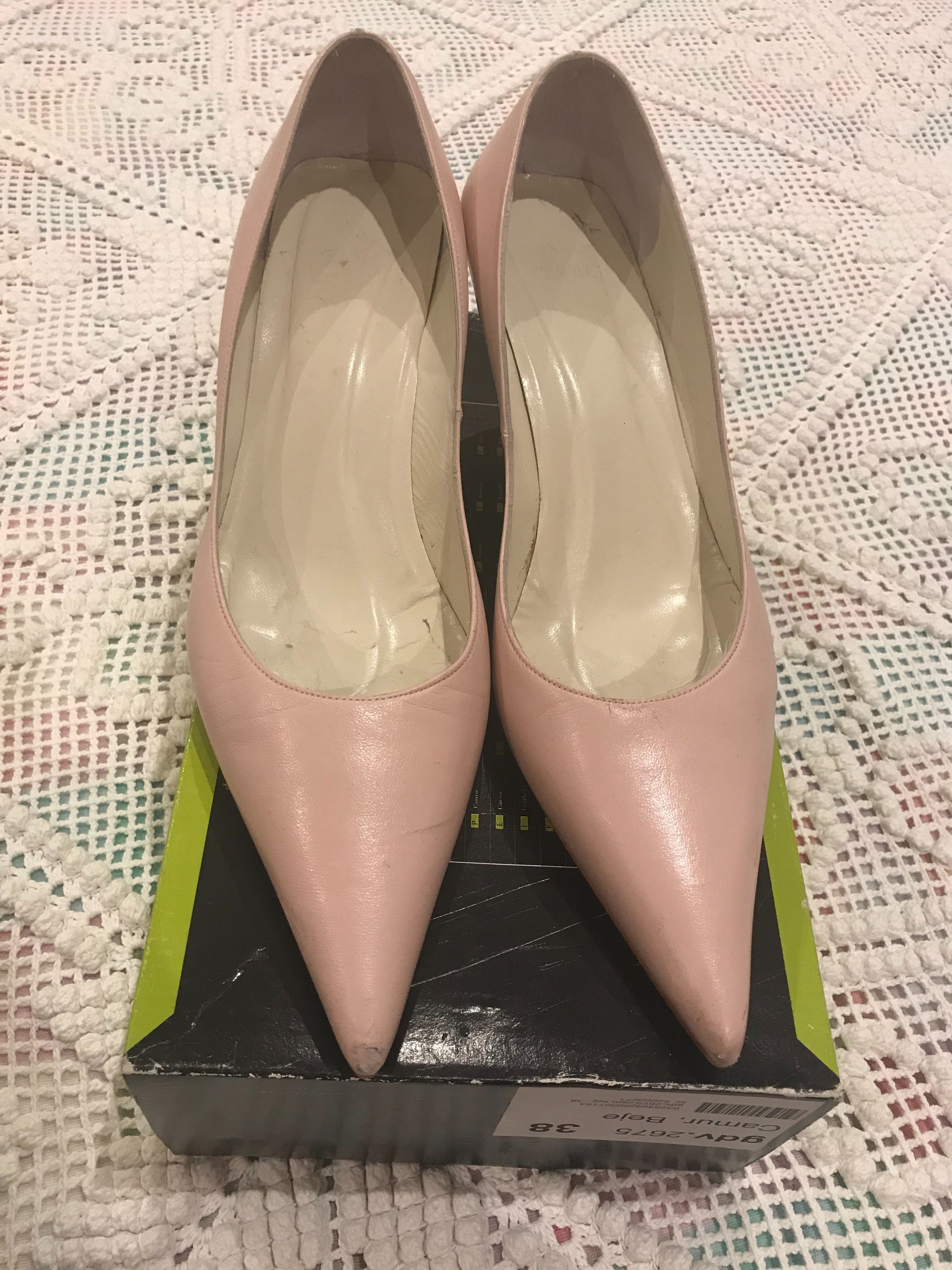 Sapatos de salto Zara rosa pálido 38