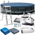 Basen Ogrodowy Stelażowy 488x122 z Pompą Piaskową Intex