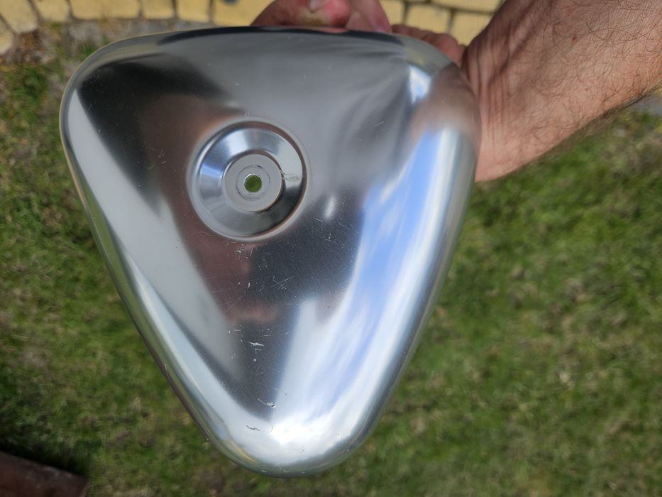 Srebrna /czarna obudowa osłona filtra powietrza HONDA SHADOW VT600