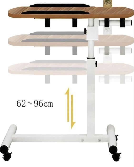 Mesa de apoio com rodas
