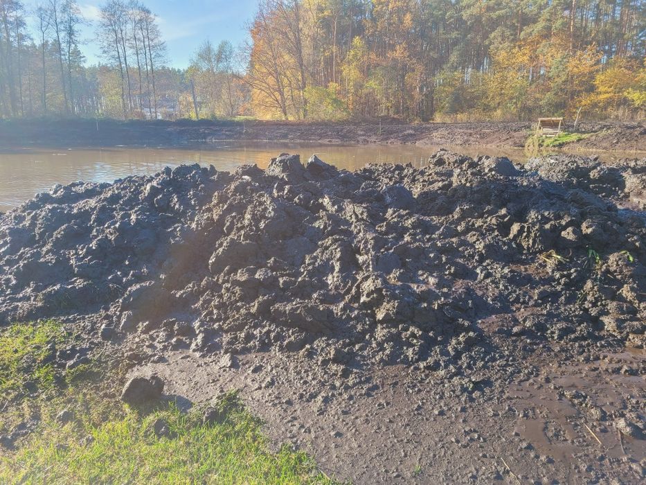 Ziemia, nawóz, torf, urobek ze stawu własny transport,