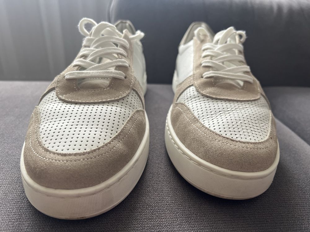 Sneakersy męskie białe Massimo Dutti. Jak nowe