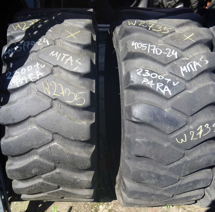 2 x Opona używana przemysłowa 405/70-24 ; 405/70R24 MITAS 700zł W2735