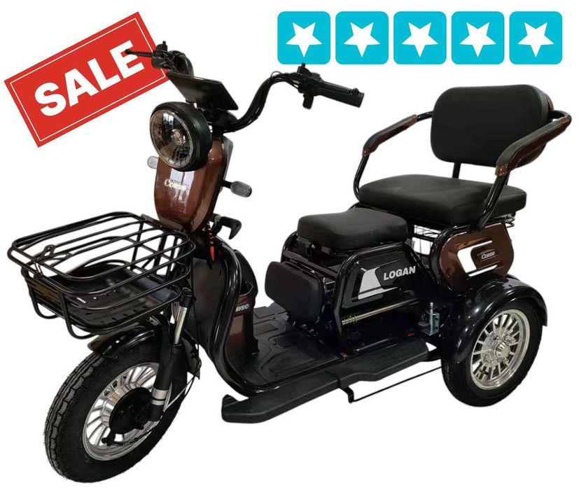 Електричний трицикл Corso Logan (1000W, 72V/20Ah)