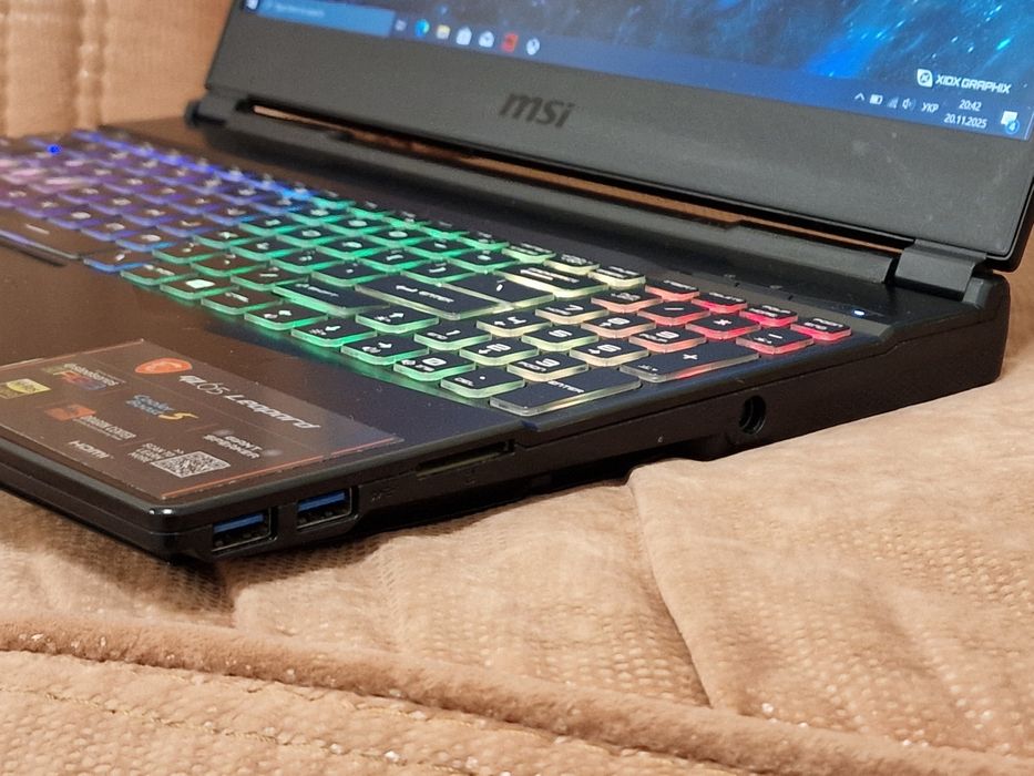 MSI GL65 leopard i7-1075h/RTX 2070 8gb/RAM 16gb/SSD 512gb