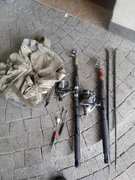 Wędki kołowrotki sprzęt zestaw wedkarski