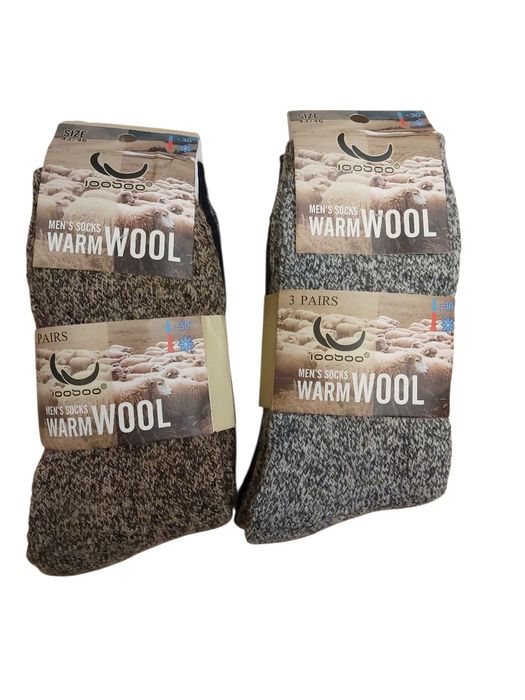 Skarpety męskie wełniane 6 par 60 zł