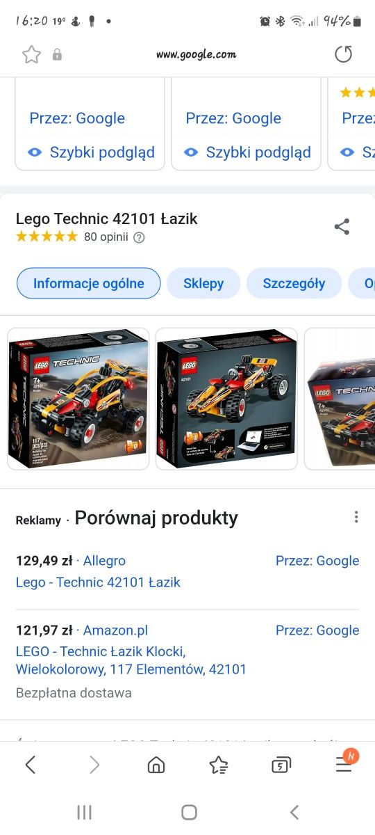Lego Technic 42101 Łazik