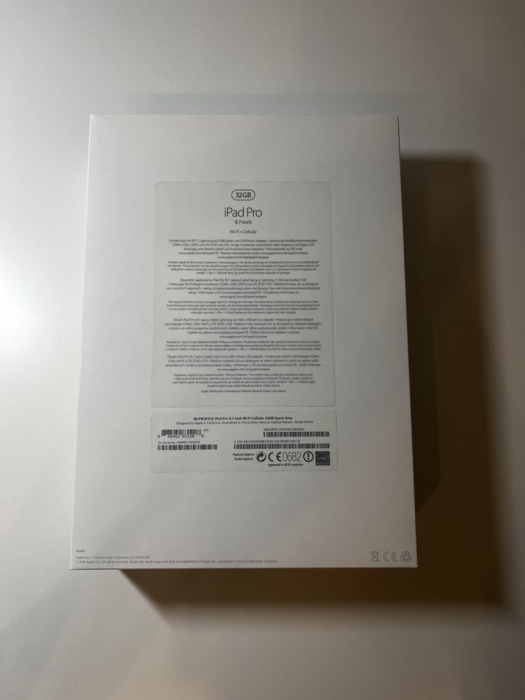 Apple Ipad PRO 9.7 - inch WiFi + Cellular Space gray