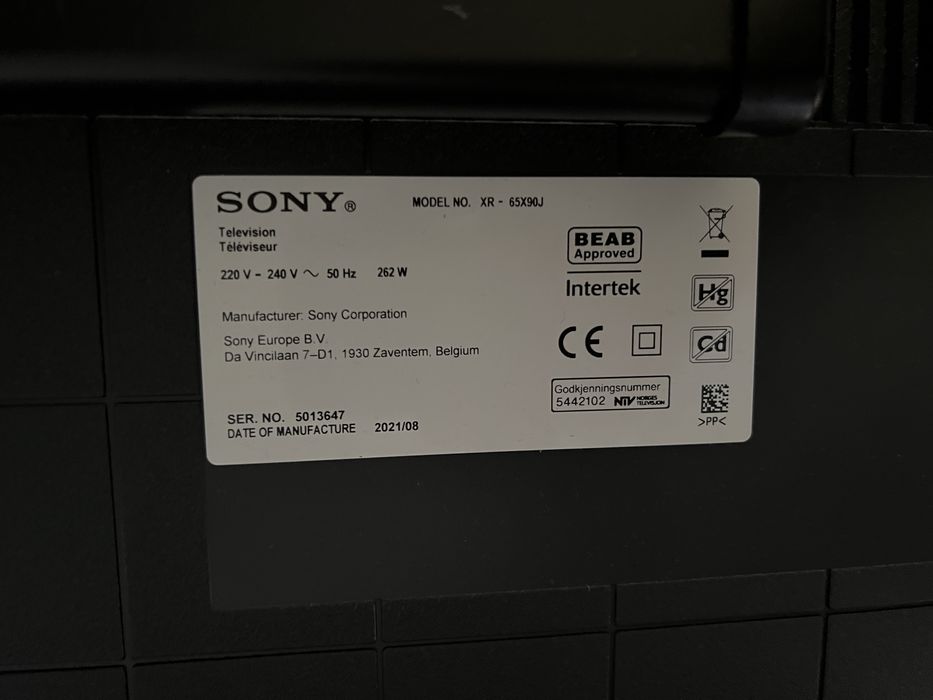 Телевізор Sony XR 65X90J