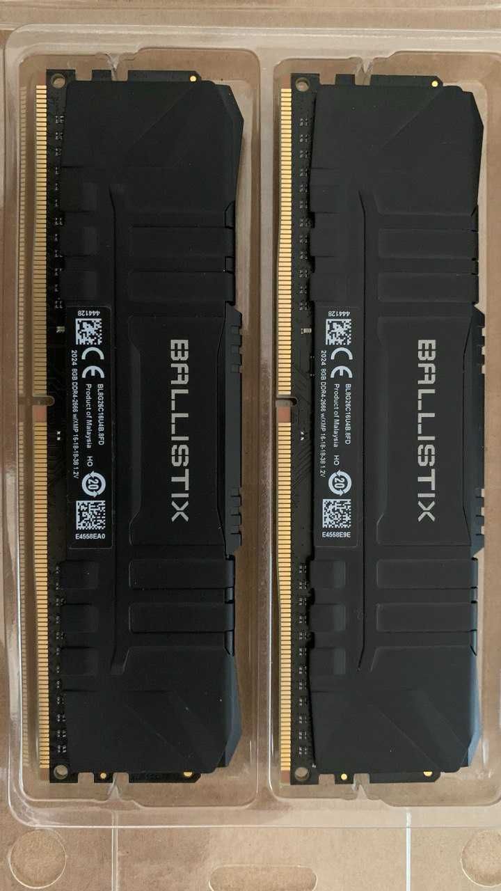 Crucial Ballistix 16/3200 2*8/2666 DDR4