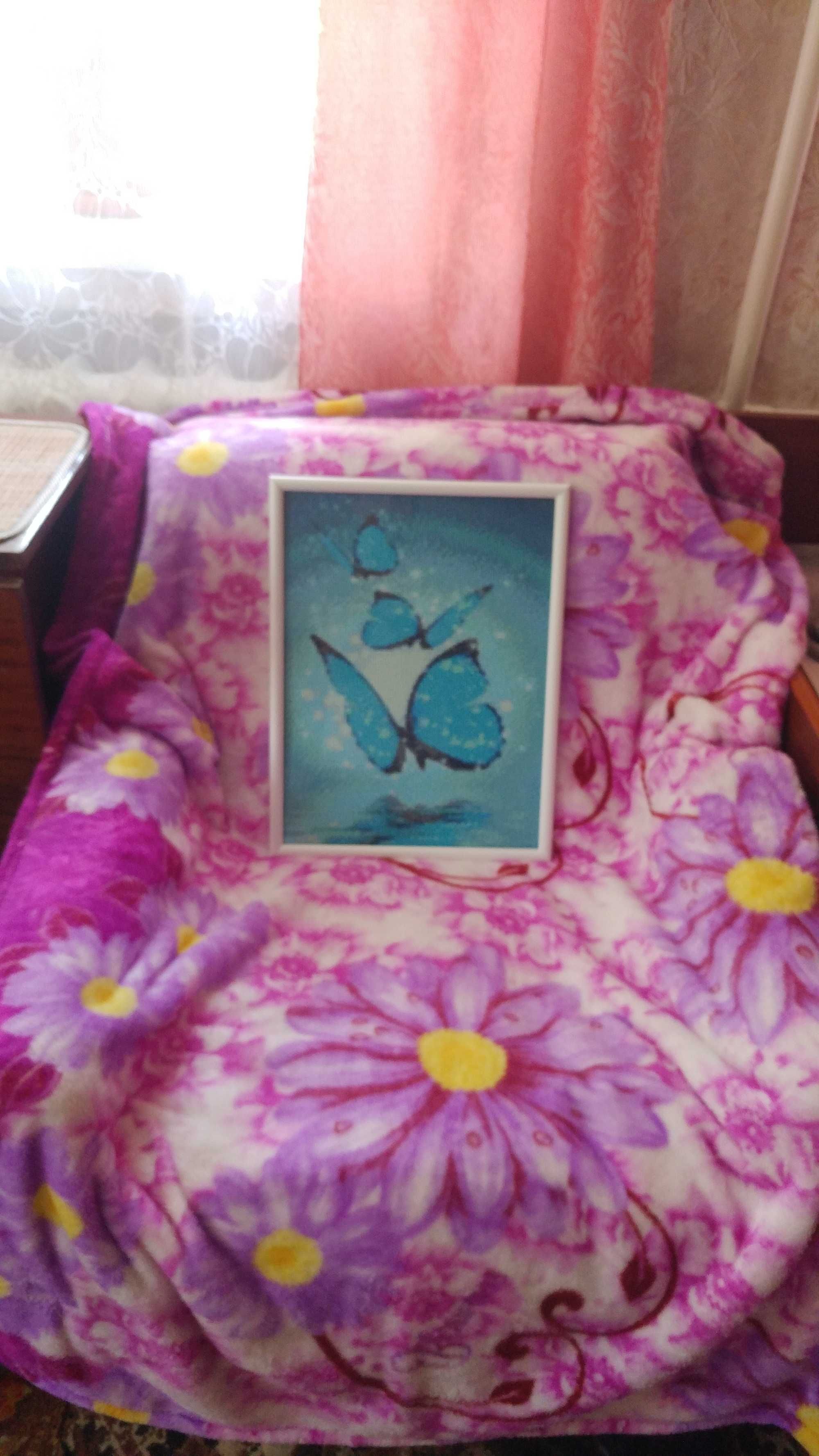 Картина з алмазної мозаїки "Метелики"