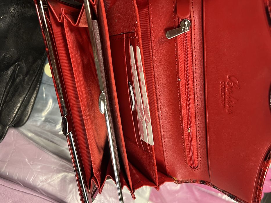 Portfel skorzany + rękawiczki skorzane