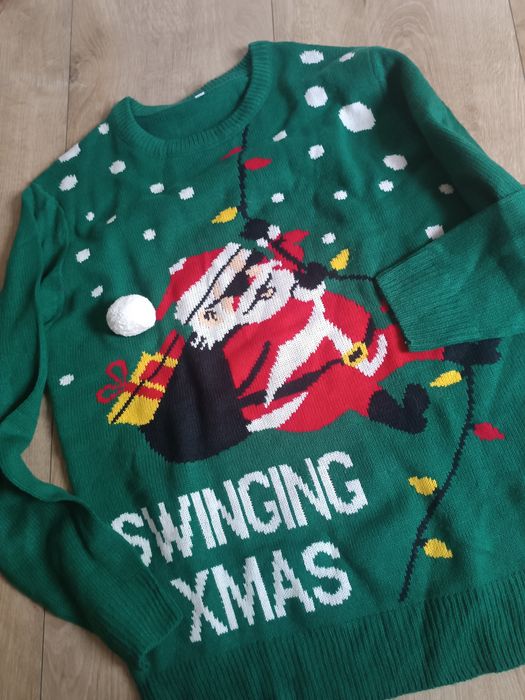 Sweter męski świąteczny Mikołaj