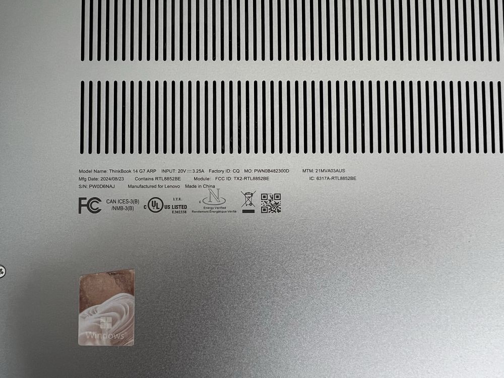 Потужний ноутбук Lenovo ThinkBook 14 g7 ARP ryzen 5 7535hs ddr5