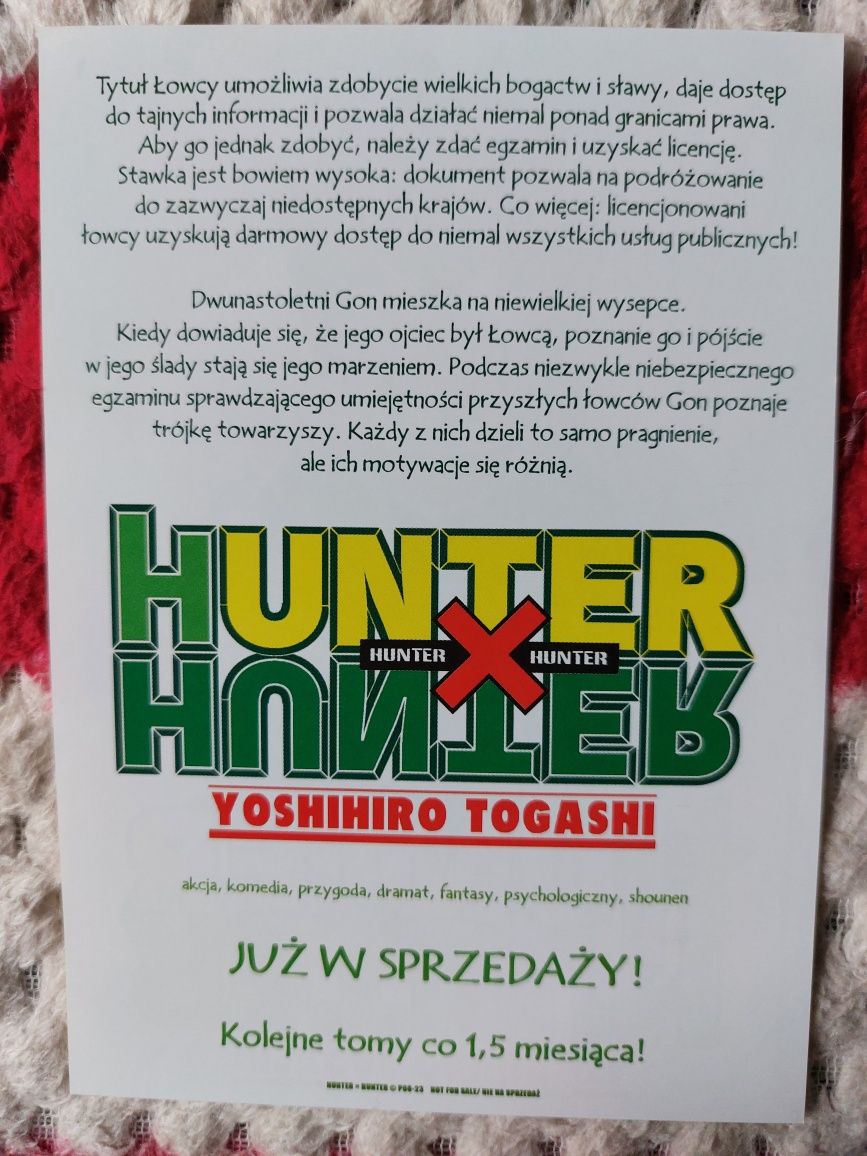 Ulotka Hunter x hunter