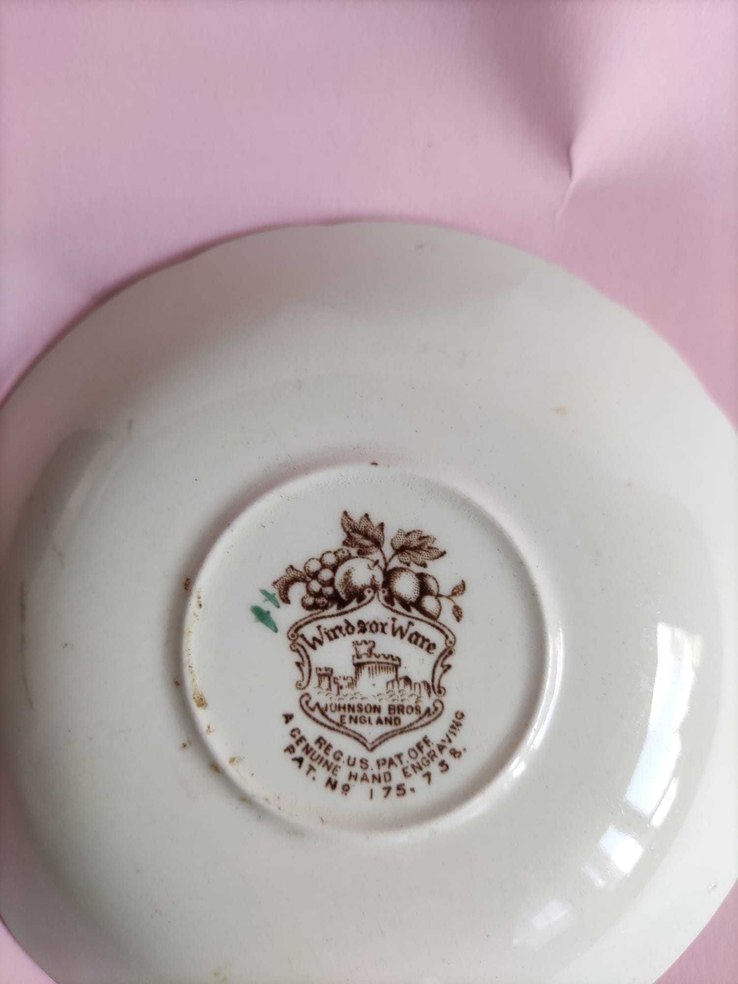 Talerzyk x3 kolekcja Windsor Ware Johnson Bros angielska porcelana