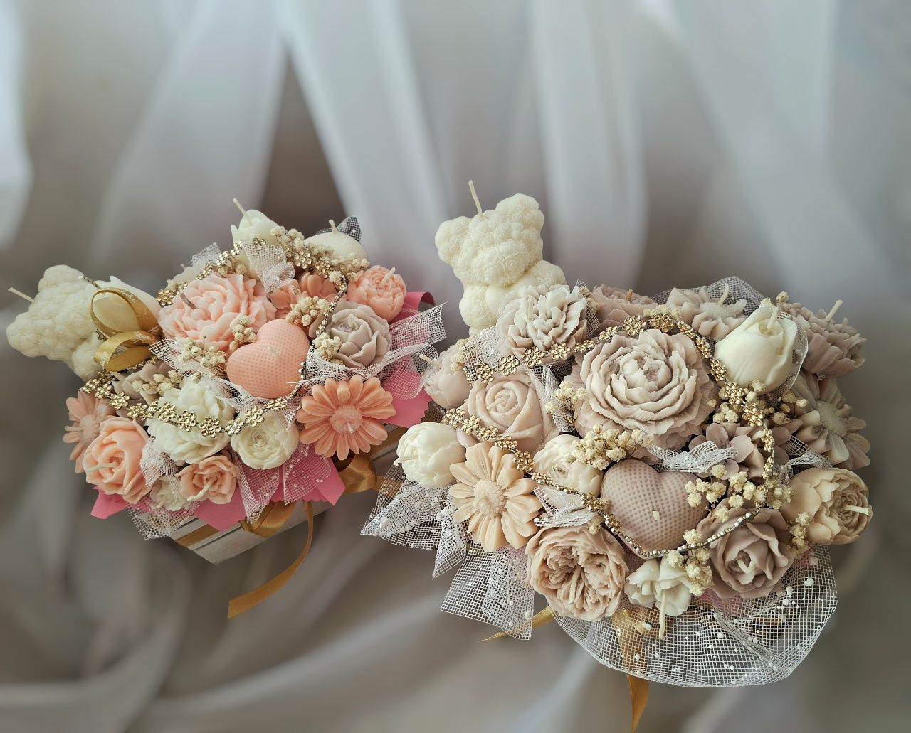 Flower box ze świec sojowych