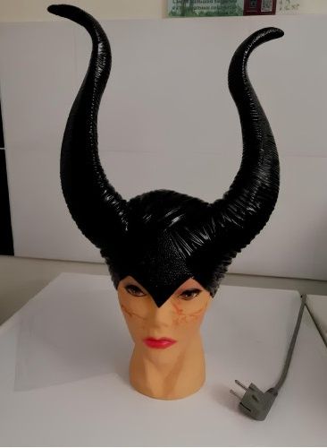 Головний убір для косплею. Роги Малефісенти. Гума. Сувенір