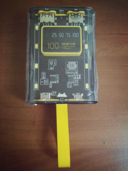 Power Bank Cyberpunk Корпус 18650x3 ПоверБанк з лiхтариком