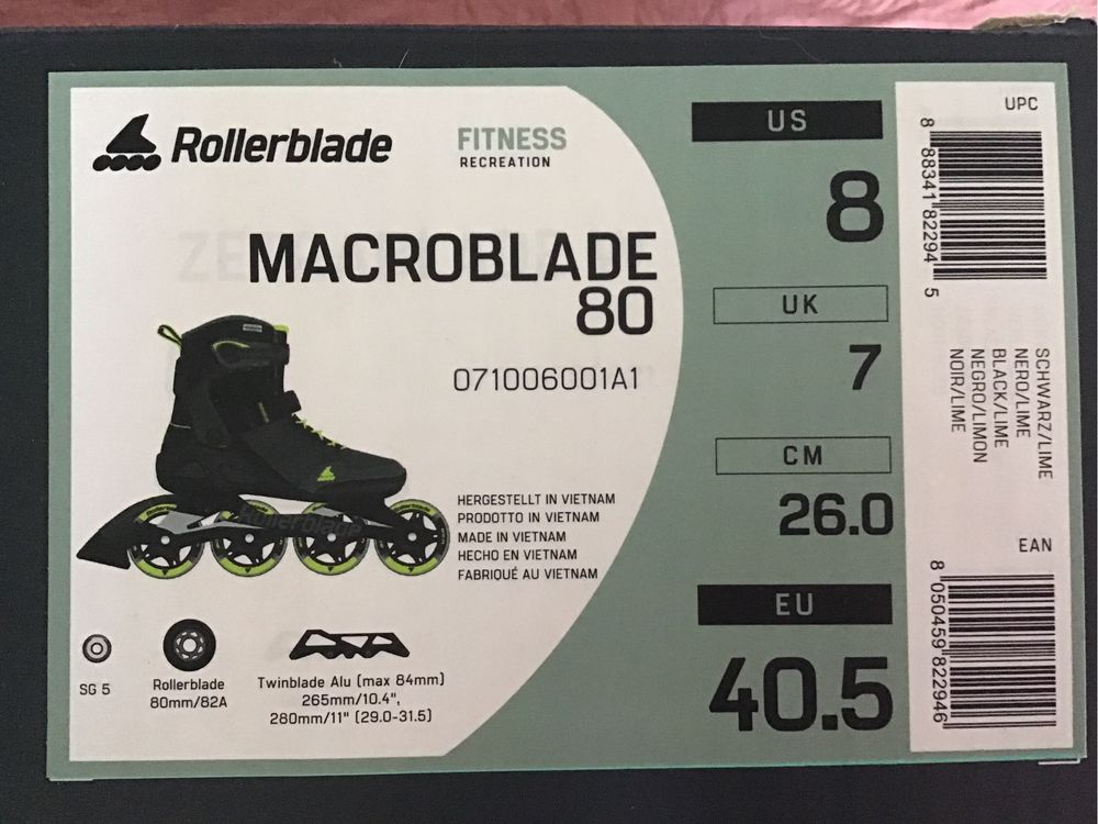 Rolki Rollerblade Macroblade 80 roz. 40.5