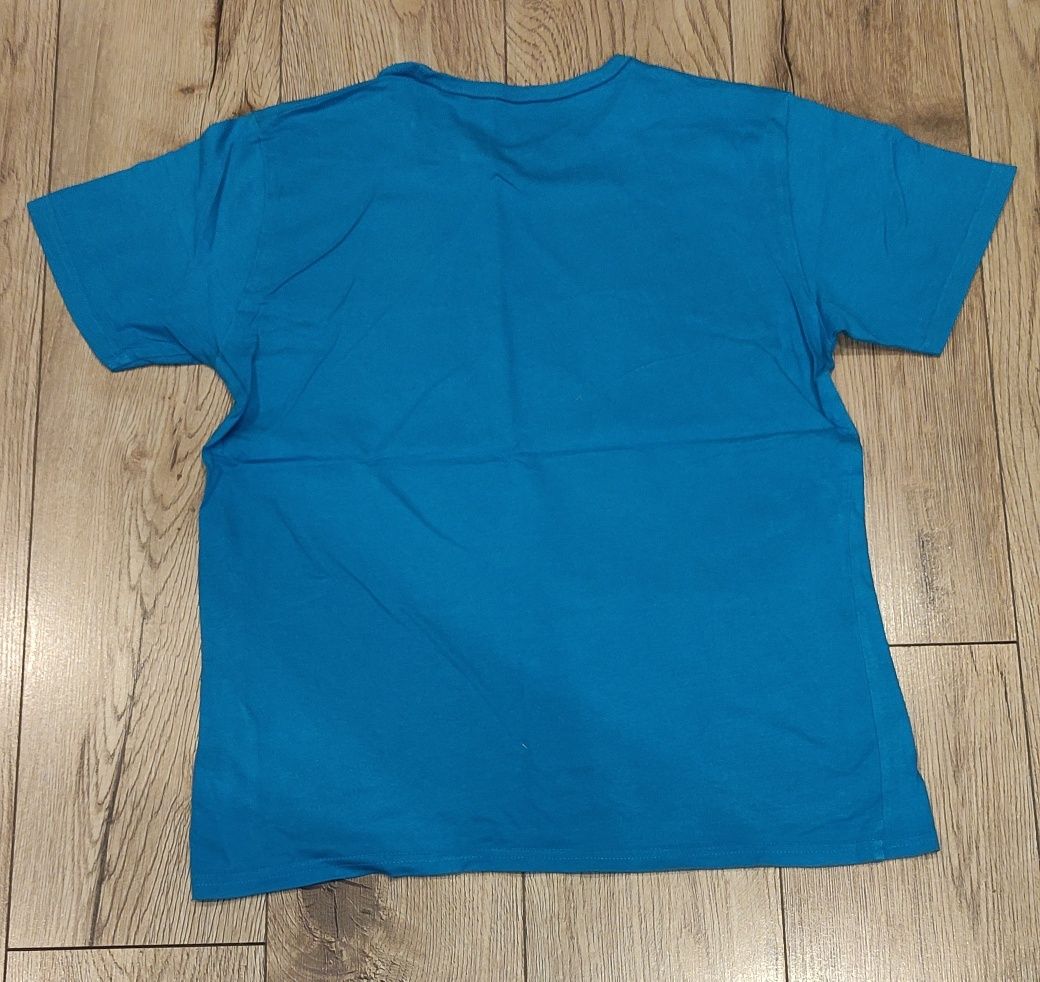 Koszulka t-shirt chłopięcy niebieski 152