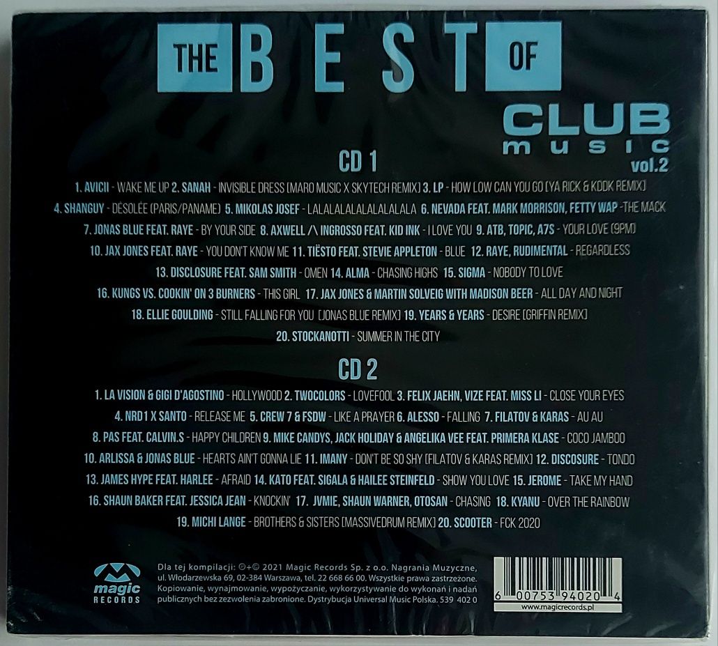 The Best Of Club Music vol.2 2CD 2021r